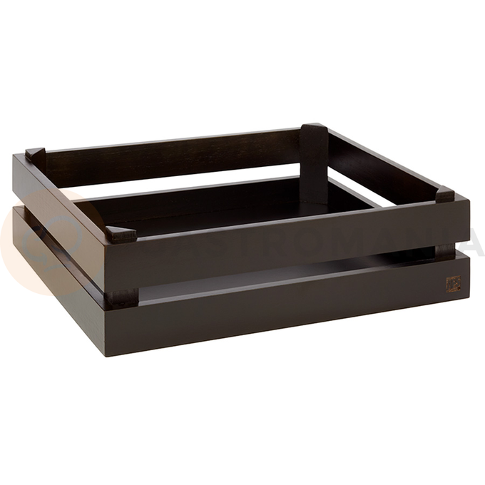 Dřevěná skříňka, 350x290x105 mm, černá | APS, Superbox GN 1/2