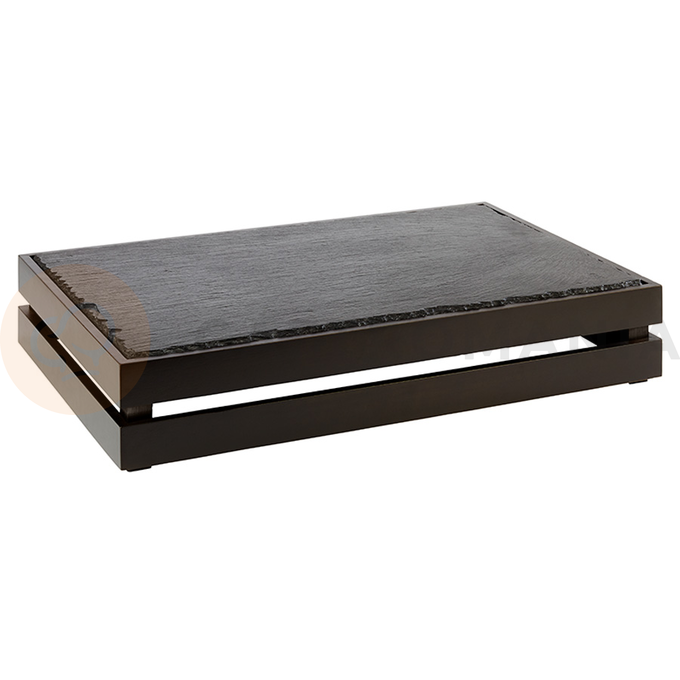 Dřevěná skříňka, 555x350x105 mm, černá | APS, Superbox GN 1/1