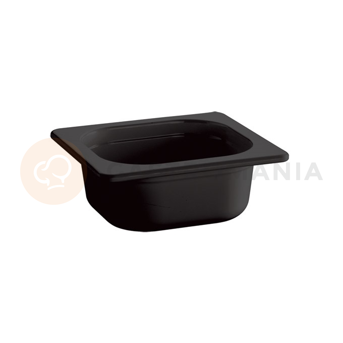 Gastronádoba GN 1/6 100 mm černá, melamin  | APS, Eco Line