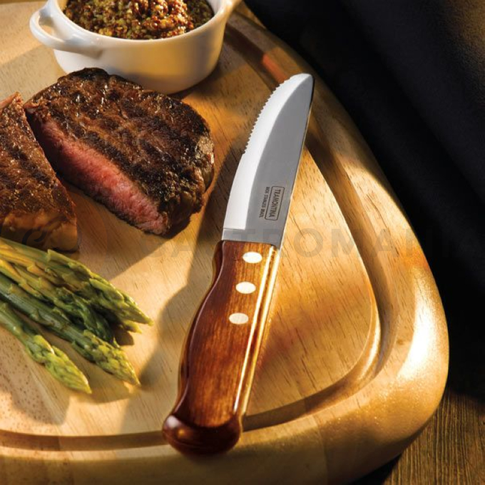 Nůž na steaky 218 mm, červený | TRAMONTINA, Jumbo