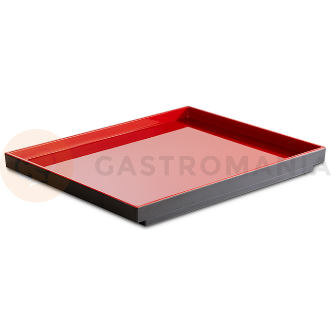 Tác z černo-červeného melaminu, 325x265 mm | APS, Asia Plus