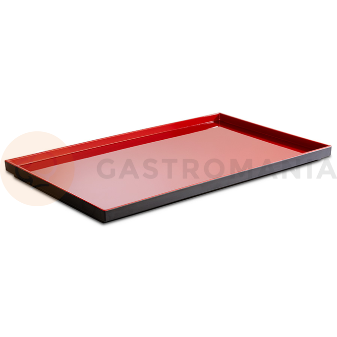 Tác z černo-červeného melaminu, 530x325 mm | APS, Asia Plus