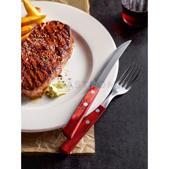 Vidlice na steaky 210 mm, červená | TRAMONTINA, Jumbo