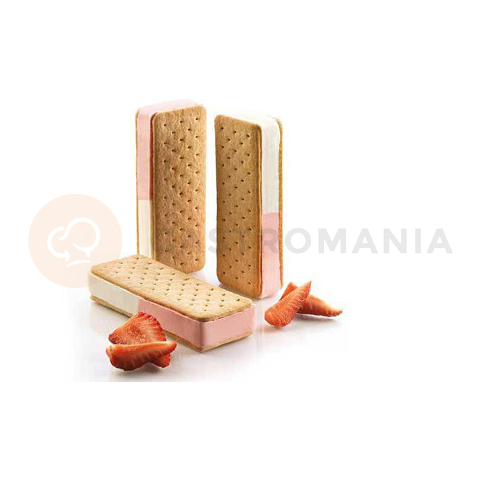 Forma na výrobu obdélníkových zmrzlinových sendvičů | SILIKOMART, Bisc03