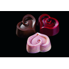 Polykarbonátová forma na pralinky a čokoládu - srdce, 30 ks x 8g, 31x27x14 mm - MA1962 | MARTELLATO, Heart