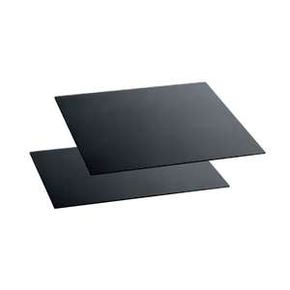 Černý tvrzený bufetový talíř 42 x 42 cm | ZIEHER, Solid