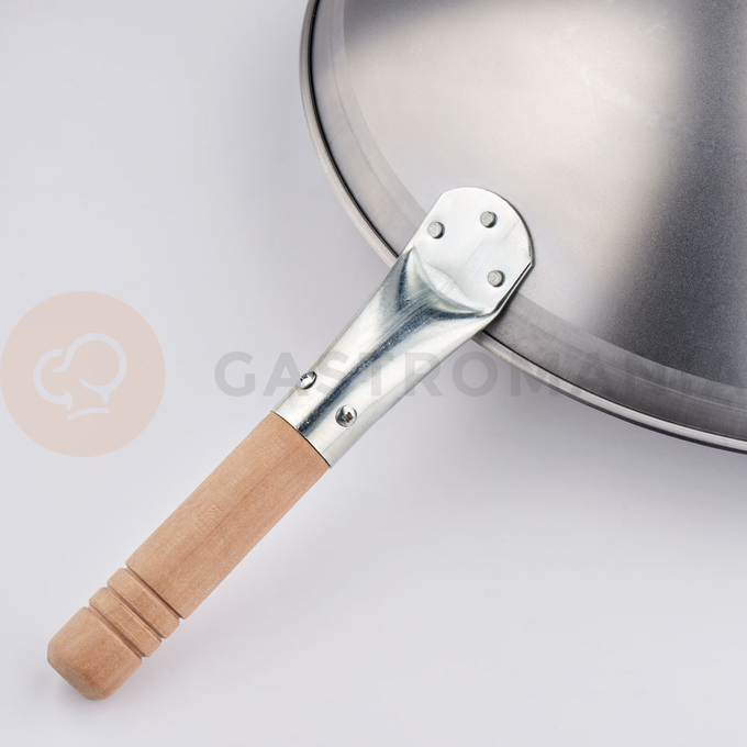Pánev wok nerezová, saténová ocel, průměr: 40 cm | STALGAST, 037400