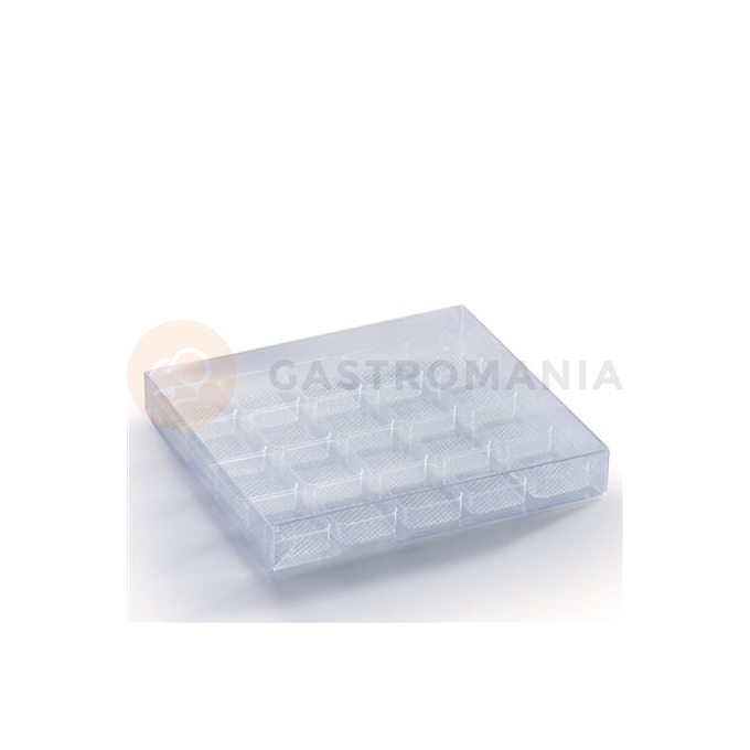 Plastový obal na čokoládu a pralinky - 160x150x20 mm, 20-místné 32x27 mm - MSC004 | MARTELLATO, Packaging