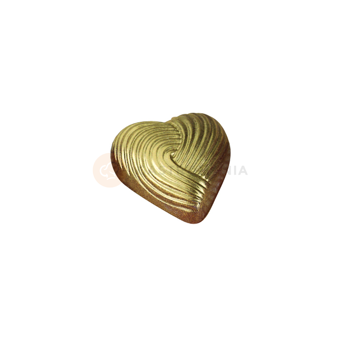 Polykarbonátová forma na pralinky a čokoládu - srdce, 28 ks x 7g, 34x33x11 mm - MA1513 | MARTELLATO, Heart