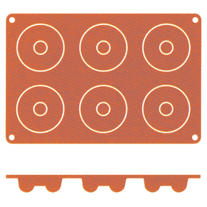 Silikonová forma &quot;Savarin&quot;, Ø 72x23 mm | CONTACTO, 6631/726