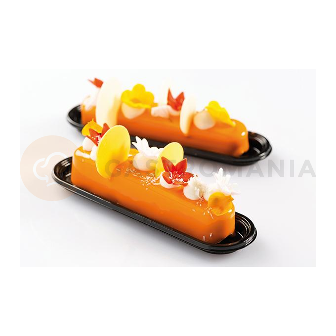 Sada forem na Éclairs - 10x 80 ml, 125x25x25 mm + kráječ | SILIKOMART, Fashion Éclair 80