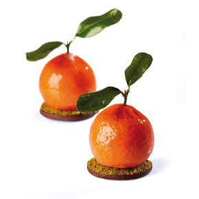Silikonová forma na dezert - mandarinka, 400x300 mm, 20 porcí, 57x50 mm, 90 ml - PX4332S | PAVONI, Tangerine