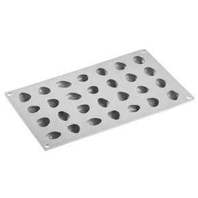 Silikonová forma na předkrmy, 28x kaminek 36x28x15 mm, 6 ml, 300x175 mm - GG019S | PAVONI, Stone