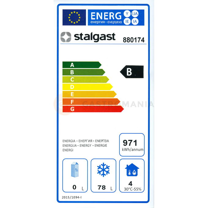 Mrazící skříň bílá 120 l | STALGAST, 880174