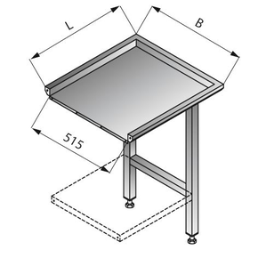 Jednoduchý stůl, 1100x575x850 mm | LOZAMET, LO323/1157