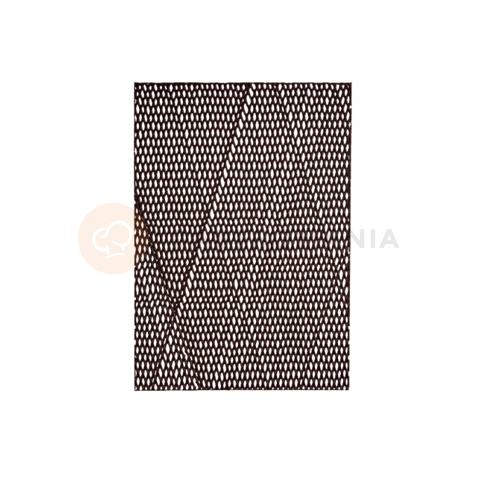 Čokoládová dekorace, mřížka formát A4, 250x360 mm - 11 ks | MONA LISA, CHD-GD-19838E0-999