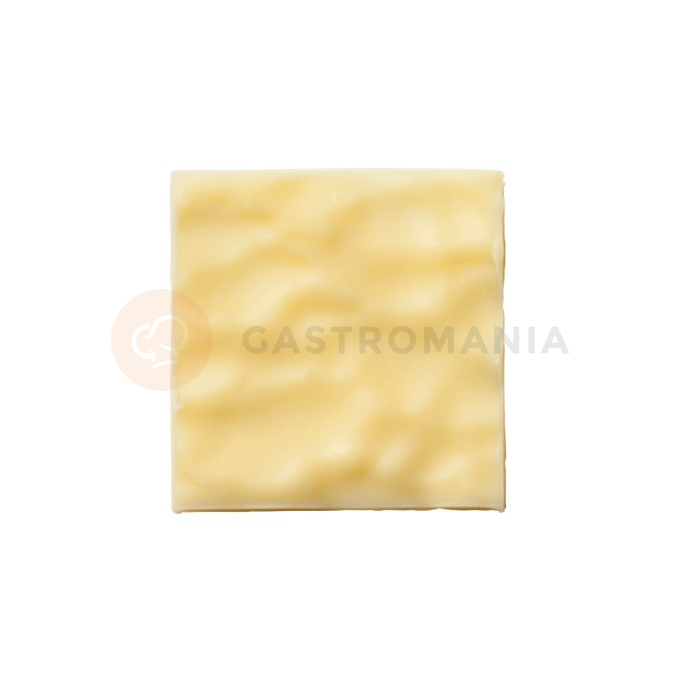 Dekorace z bílé čokolády, čtverec Jura vlna, 30x30 mm - 150 ks | MONA LISA, CHW-PS-19831E0-999