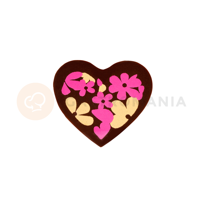 Dekorace z čokolády - srdce - 22x25 mm, 308 ks | MONA LISA, CHD-PS-20330E0-999