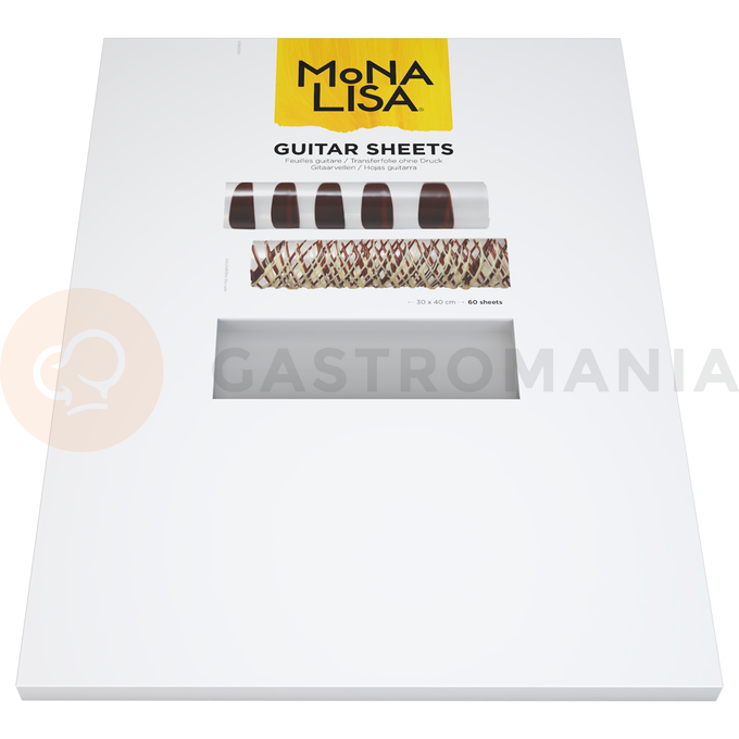 Fólie na tvorbu čokoládových zdobících proužků, 300x400 mm, 60 listů | MONA LISA, ACC-20022-999