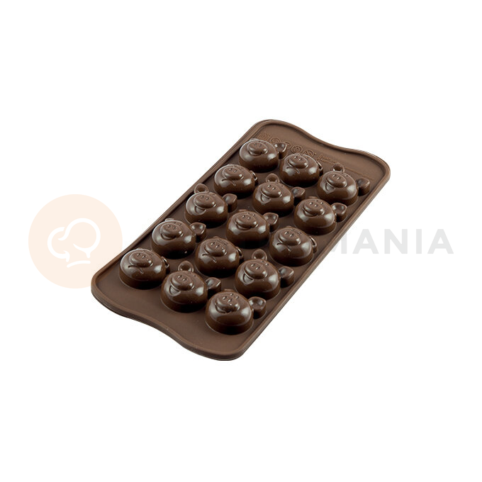 Forma na čokoládu a pralinky - prasátka, 31x29x15 mm, 6 ml - SCG35 Choco Pigs | SILIKOMART, EasyChoc