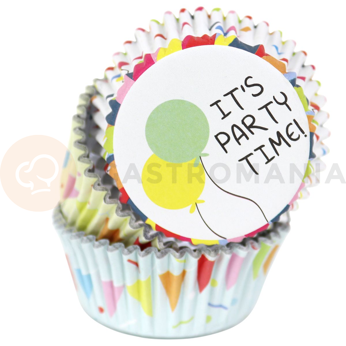 Košíčky na cupcake, průměr 5 cm, 60 ks geometrické tvary | PME, BC907