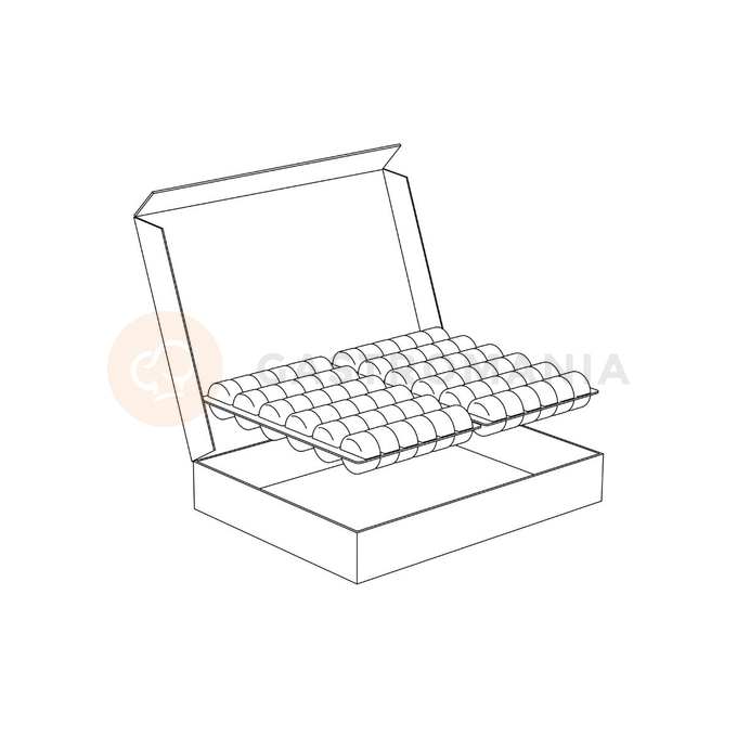 Papírová krabička na makronky - SMC72 | PAVONI, Storage &amp;Display