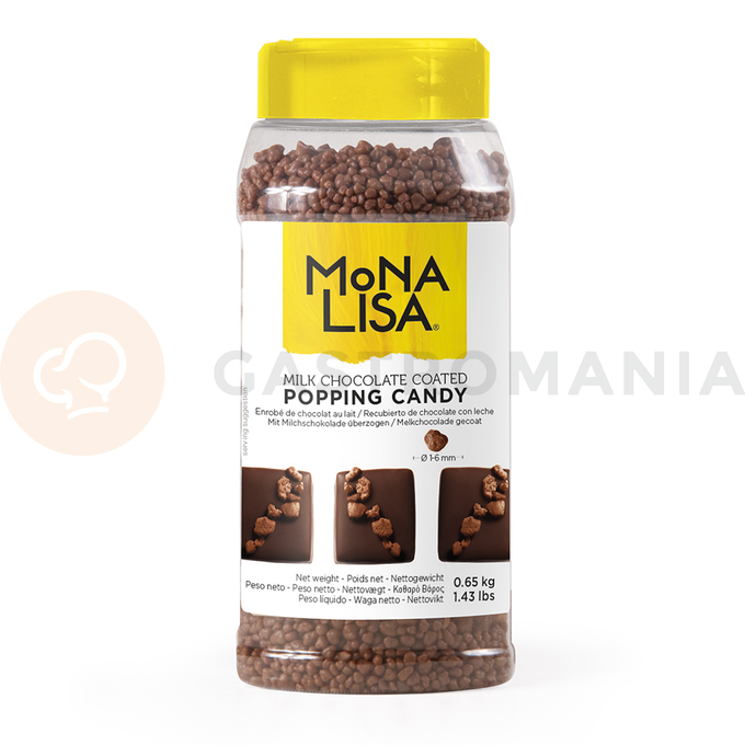 Praskavé kousky cukru v mléčné čokoládě, 0,65 kg | MONA LISA, CHM-PN-6329-EX-999