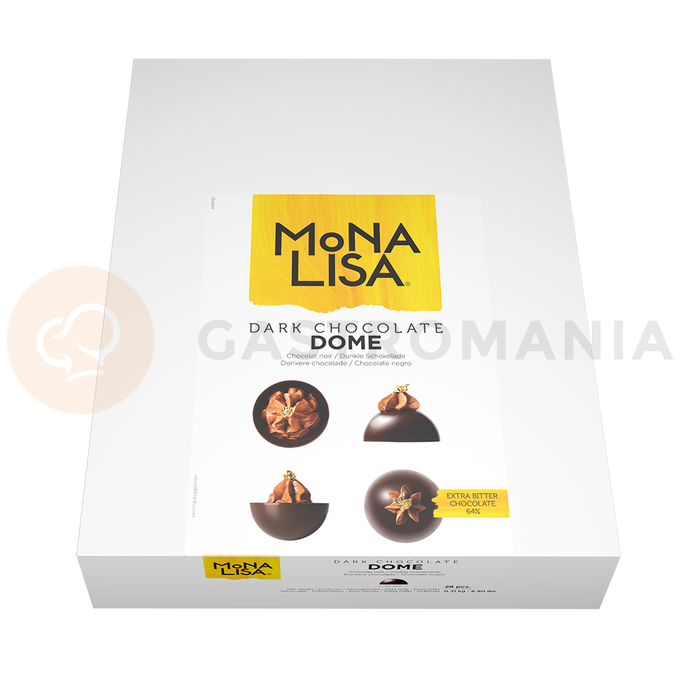 Půlkulaté kousky z hořké čokolády ø 65 mm, 28 ks | MONA LISA, CHD-CM-21428E0-999