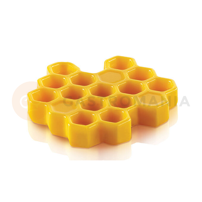 Silikonová forma pro dokončení 3D dezertů - včelí plástev 12x 45x8 mm, 8 ml | SILIKOMART, Miel 8