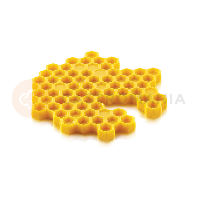 Silikonová forma pro dokončení 3D dezertů - včelí plástev 2x 140x10 mm, 80 ml | SILIKOMART, Miel 80
