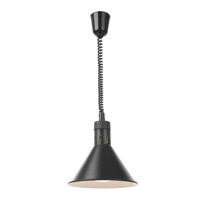 Ohřívací lampa visící, Ø 275x(h)250 mm, černá | HENDI, 273845