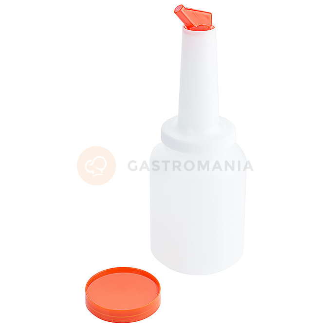 Barmanský dávkovač z polypropylenu, 2 l, bílo-oranžový | CONTACTO, 5843/206