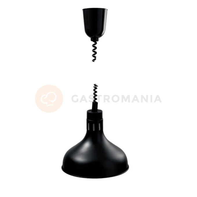 Infra lampa závěsná, černá Ø 290 mm | GASTRO-TIP, 7230377