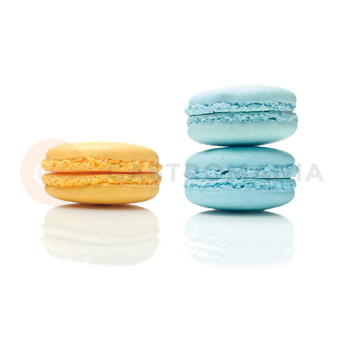 Silikonowa mata ze znacznikami do makaroników 48x3,5 cm, 30x40 cm, MAC01 - MACARONS | SILIKOMART, Classic