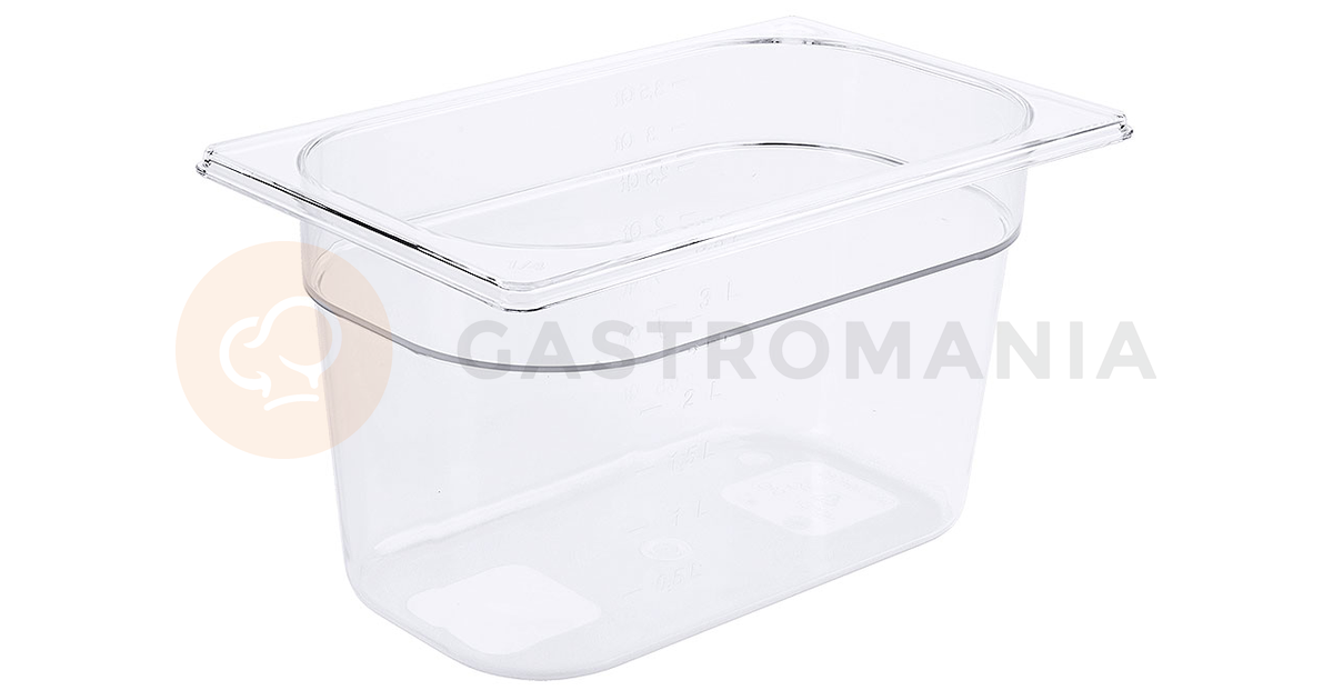 Contenitore Hendi GN1/1 Profi Line da 14 litri e trasparente in