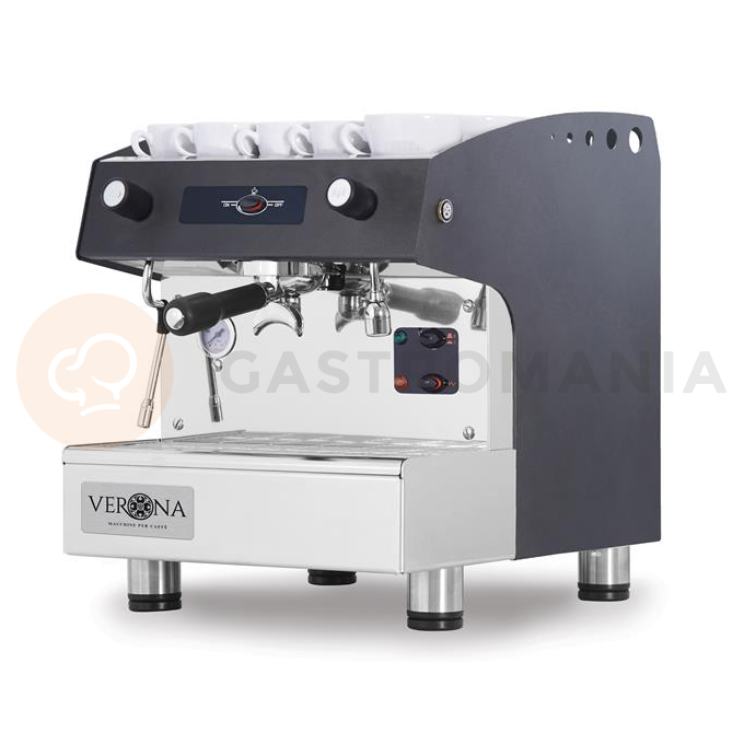Kávovar ROMEO easy, jednopákový, poloautomatický, černý | VERONA, 207598