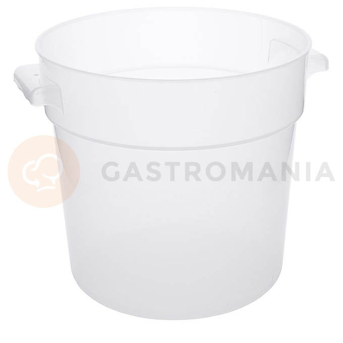 Kulatá polypropylenová nádoba na potraviny, bez poklice, 15 l, s průměrem 300 mm | CONTACTO, 1124/015