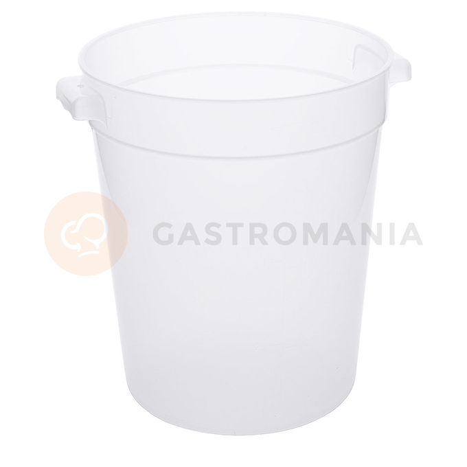 Kulatá polypropylenová nádoba na potraviny, bez poklice, 7 l, s průměrem 220 mm | CONTACTO, 1124/007