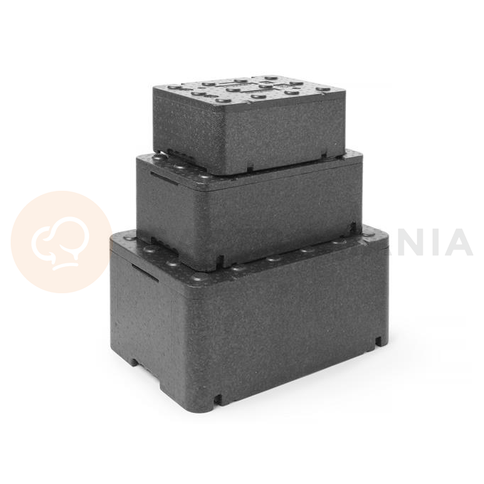 Termoizolační box, Piocelan, rozměry 600x400x296 mm, 47,67 l | HENDI, 707593