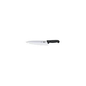Nůž kuchyňský, široká čepel, 25 cm, černý | VICTORINOX, Fibrox, 5.2003.25