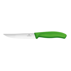 Nůž na pizzu, zoubkovaný, zelený | VICTORINOX, Swiss Classic, 6.7936.12L4