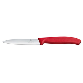 Nůž na zeleninu, hladký, 10 cm, červený | VICTORINOX, Swiss Classic, 6.7701