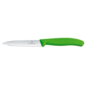 Nůž na zeleninu, hladký, 10 cm, zelený | VICTORINOX, Swiss Classic, 6.7706.L114
