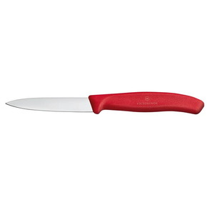 Nůž na zeleninu, hladký, 8 cm, červený | VICTORINOX, Swiss Classic, 6.7601