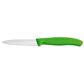 Nůž na zeleninu, hladký, 8 cm, zelený | VICTORINOX, Swiss Classic, 6.7606.L114