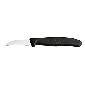 Nůž na zeleninu, zahnutý, 60 mm, černý | VICTORINOX, Swiss Classic, 6.7503