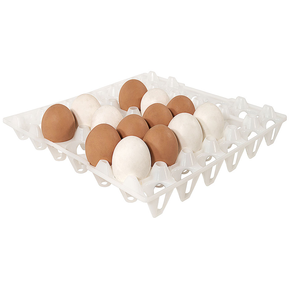 Tác na vajíčka z polyethylenu, 300x300x50 mm, bílá | CONTACTO, 8034/030