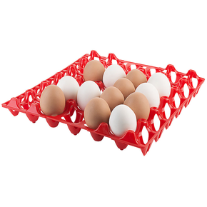 Tác na vajíčka z polyethylenu, 300x300x50 mm, červená | CONTACTO, 8034/031