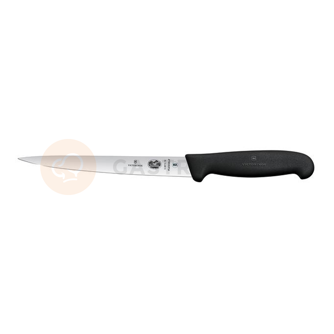 Filetovací nůž, 16 cm, černý | VICTORINOX, Fibrox, 5.3703.16
