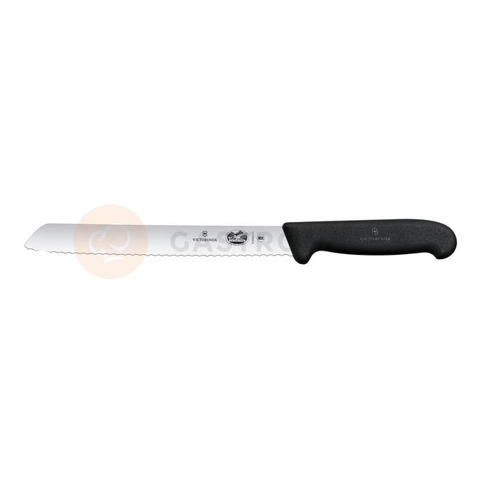 Nůž na chleba, zoubkovaný, černý | VICTORINOX, Fibrox, 5.2533.21